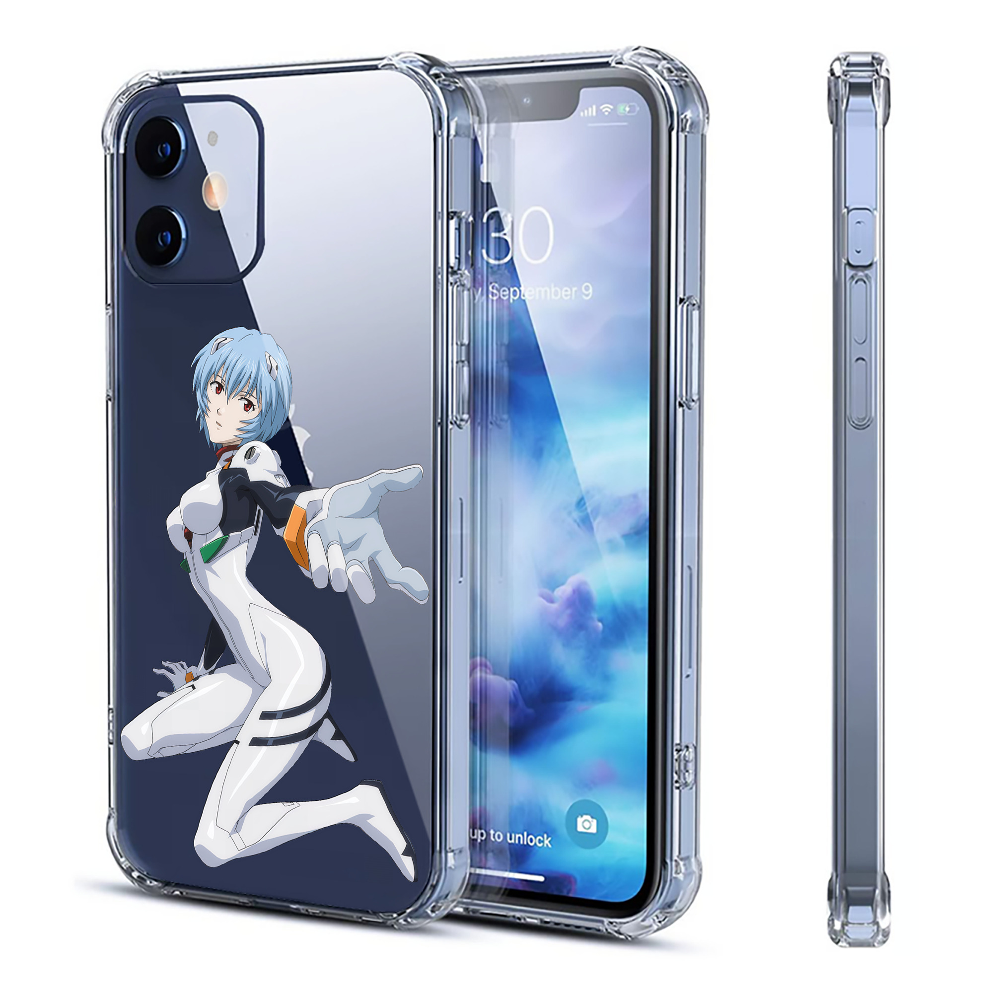 （画像用） EVA 新世紀エヴァンゲリオン 【iPhone 12シリーズ対応】透明スマホケース（クリアソフトケース）